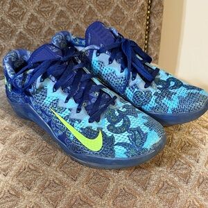 Nike Blue and Neon Green Athletic Shoes